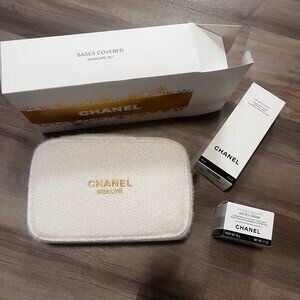 Chanel Bases Covered Christmas Gift 2024 Skincare Set w Pouch New in Box BNIB